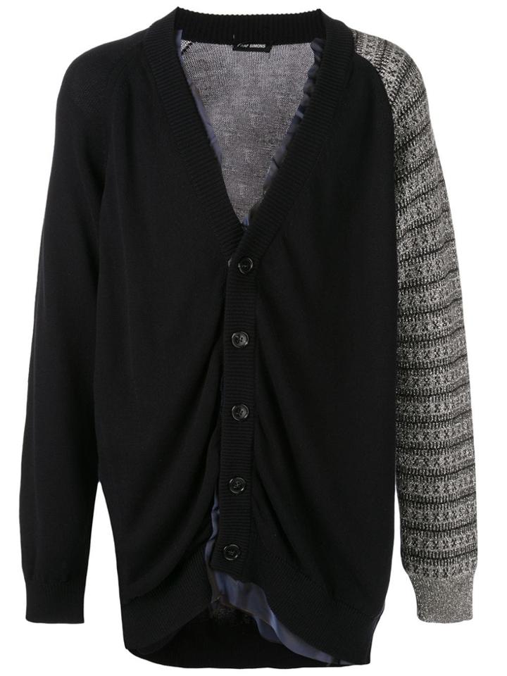 Raf Simons Layered Knitted Cardigan - Blue