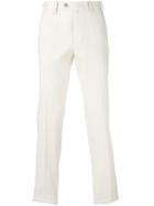 Salvatore Ferragamo Classic Fit Chino Trousers, Men's, Size: 54, Nude/neutrals, Cotton/linen/flax/spandex/elastane