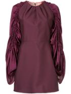 Roksanda Detailed Sleeve Mini Dress - Pink & Purple