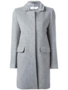 Closed Single Breasted Midi Coat, Women's, Size: Large, Grey, Viscose/cashmere/virgin Wool