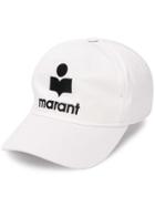 Isabel Marant Logo Embroidered Cap - White