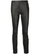 Red Valentino Skinny Flat Front Trousers - Black