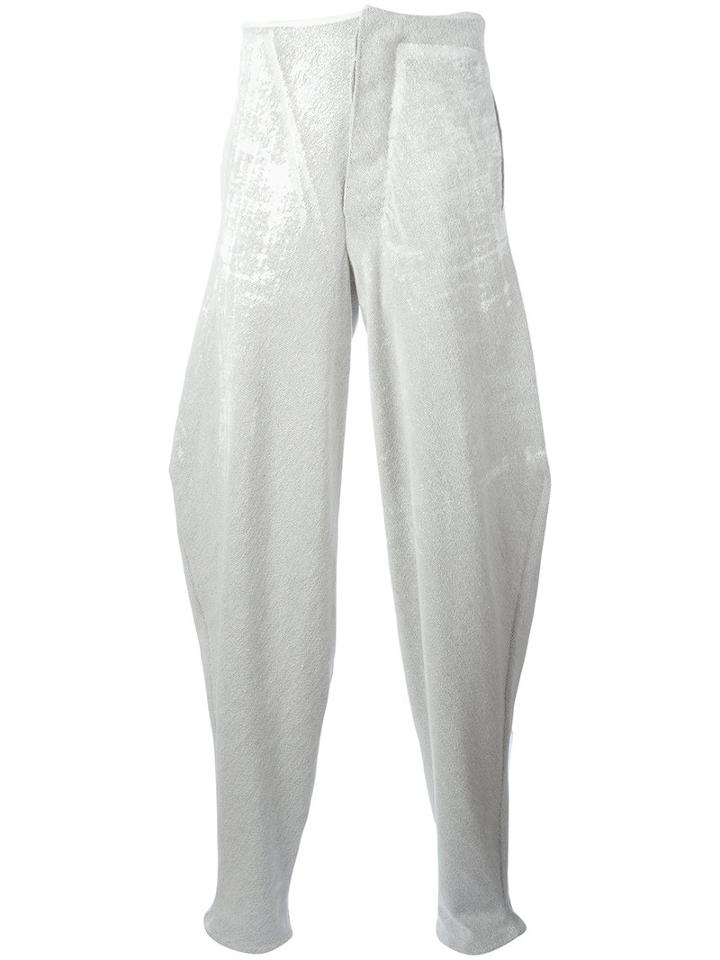 Onebyme Zoot Trousers, Men's, Size: 2, White, Organic Cotton/linen/flax