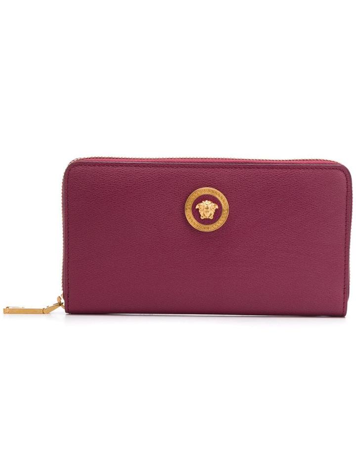 Versace Zipped Medusa Wallet - Pink