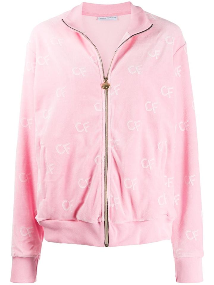 Chiara Ferragni Monogram Print Track Jacket - Pink