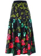 I'm Isola Marras Floral Print Midi Skirt