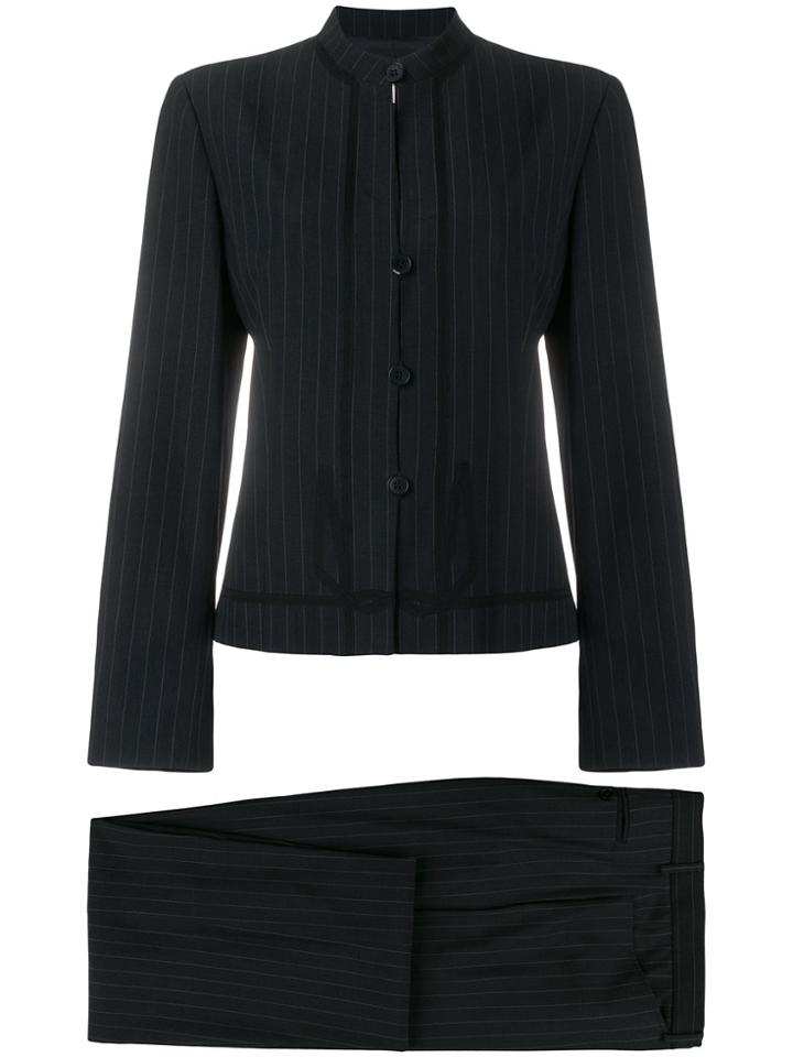 Giorgio Armani Vintage Pinstripe Two-piece Suit - Blue
