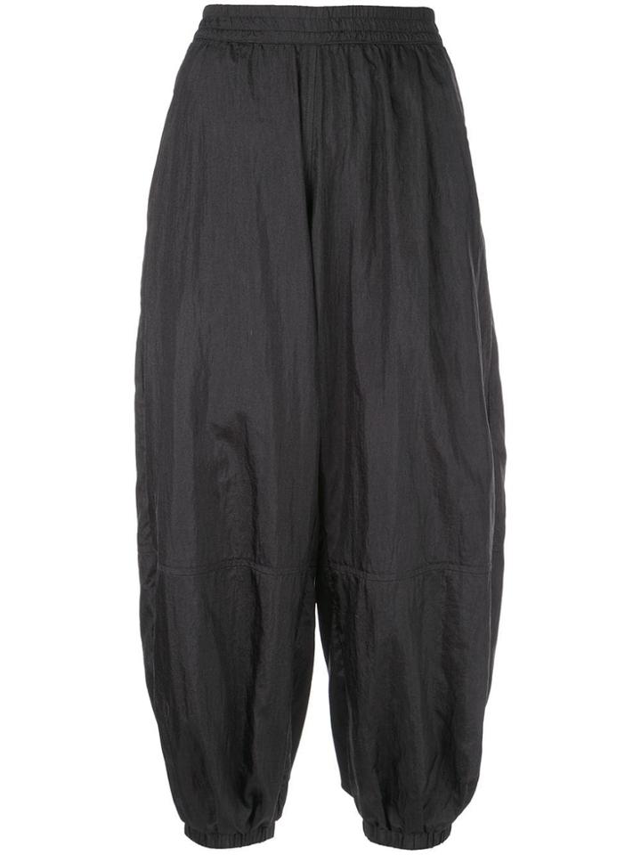The Celect Balloon Cropped Trousers - Black