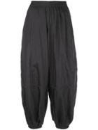 The Celect Balloon Cropped Trousers - Black