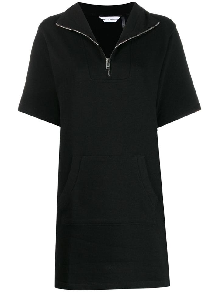Dkny Half Zip Sneaker Dress - Black