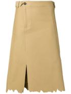Ader Error Distressed Midi Skirt - Neutrals