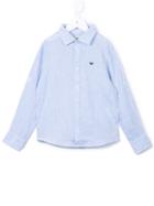 Armani Junior - Classic Chambray Shirt - Kids - Linen/flax - 11 Yrs, Blue