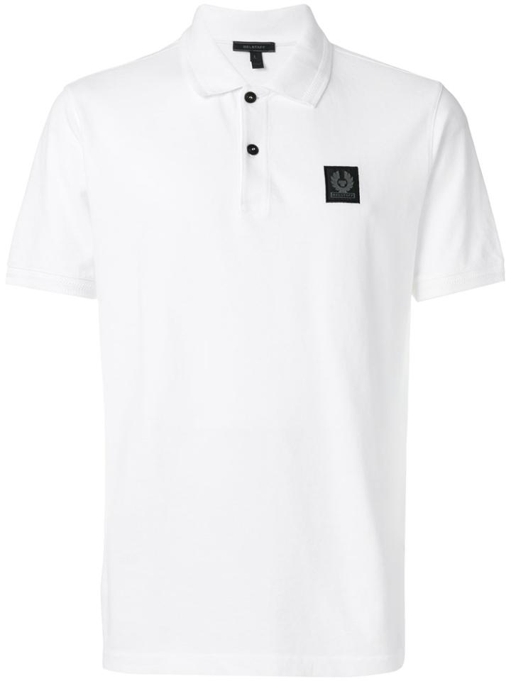 Belstaff Logo Patch Polo Shirt - White