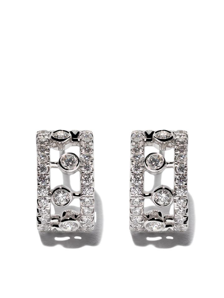 De Beers 18kt White Gold Dewdrop Diamond Earrings - Unavailable