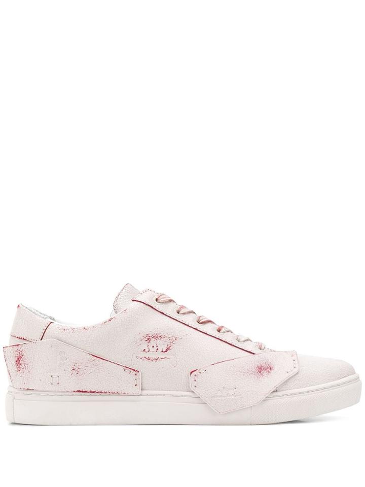 A-cold-wall* Painted-effect Sneakers - Red