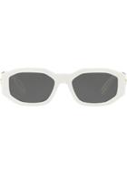 Versace Eyewear Hexad Signature Sunglasses - White