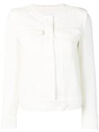 Iro Fitted Button Up Jacket - White