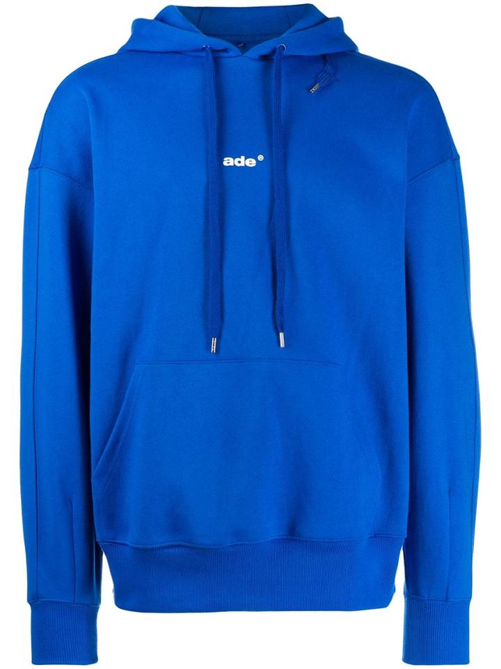 Ader Error Logo Hoodie - Blue
