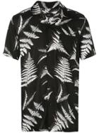 Onia Vacation Leaf Printed Shirt - Black