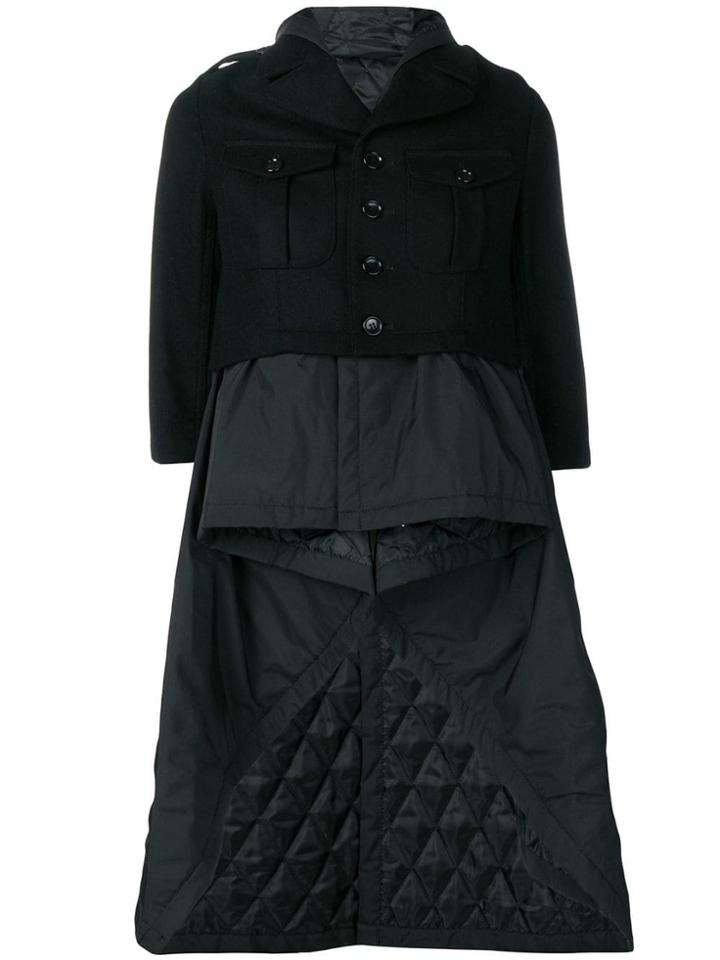 Comme Des Garçons Vintage Padded Layered Coat - Black