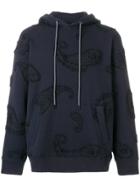 Wooyoungmi Embroidered Applique Hoody - Blue