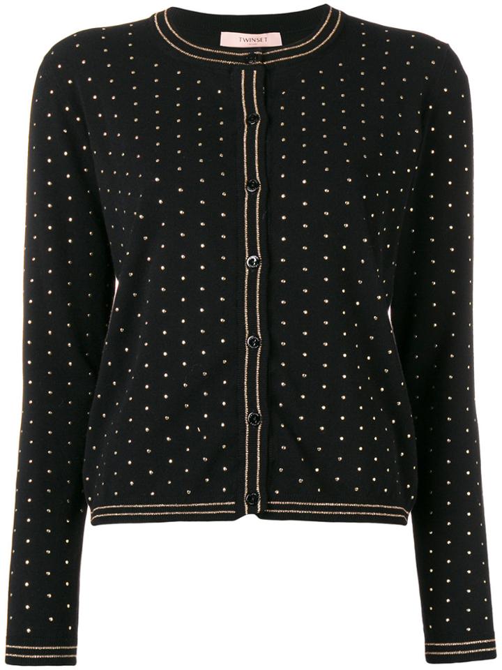 Twin-set Embellished Cardigan - Black