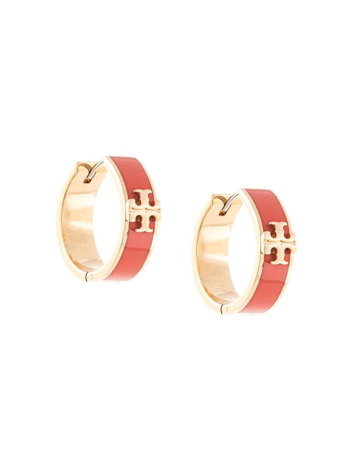 Tory Burch Kira Hoop Earrings - Orange