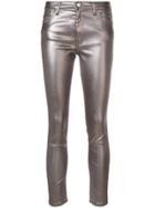 Twin-set Metallic Effect Skinny Trousers