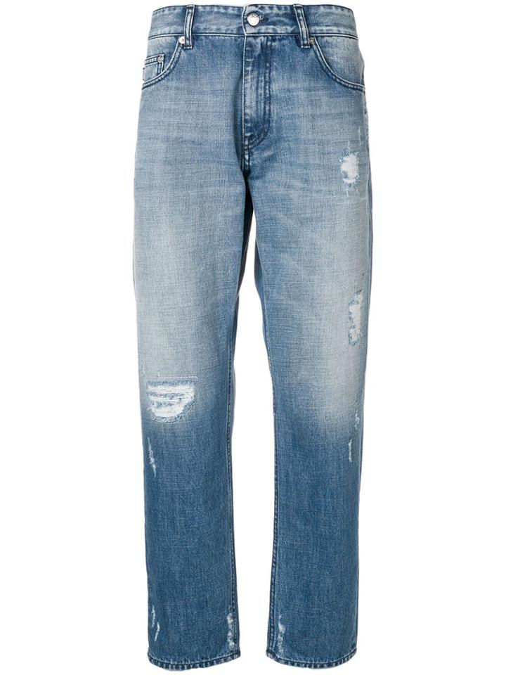 Love Moschino Distressed Jeans - Blue