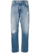 Love Moschino Distressed Jeans - Blue
