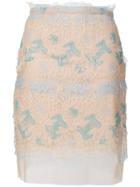 Ermanno Scervino Lace Fitted Skirt - Nude & Neutrals