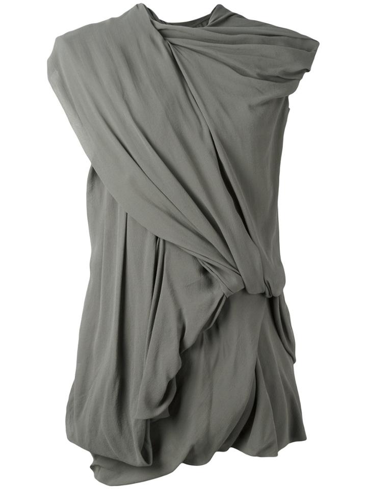 Rick Owens Drape Dress - Grey