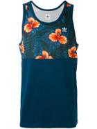 Adidas - Sweet Leaf Tank Top - Men - Cotton/polyester - Xl, Blue, Cotton/polyester