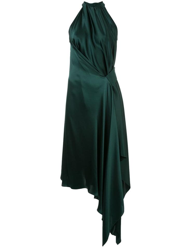 Bianca Spender Isabella Draped Midi Dress - Green