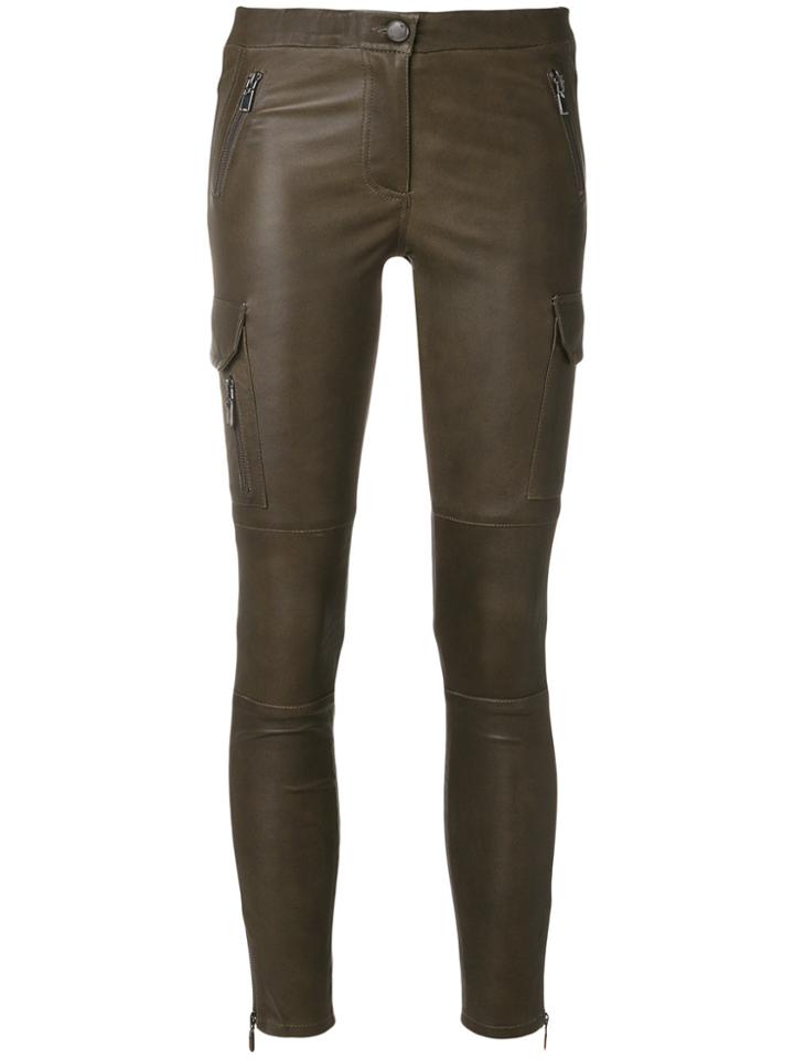Arma Zip Pocket Skinny Trousers - Green