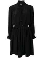 Just Cavalli - Gathered Waist Dress - Women - Silk/polyester - 44, Black, Silk/polyester