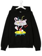 Jeremy Scott Junior Teen Printed Hoodie - Black