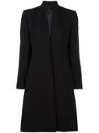 Jean Paul Gaultier Vintage Long Pinstriped Jacket, Women's, Size: 40, Black