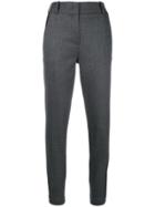 Pinko Cropped Slim Trousers - Grey