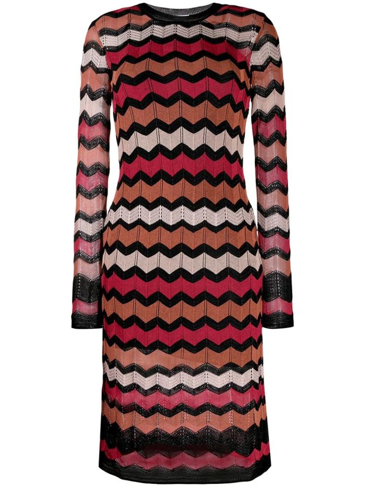 M Missoni Zig-zag Knit Dress - Black