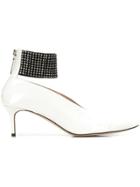 Christopher Kane Crystal Ankle Strap Shoes - White
