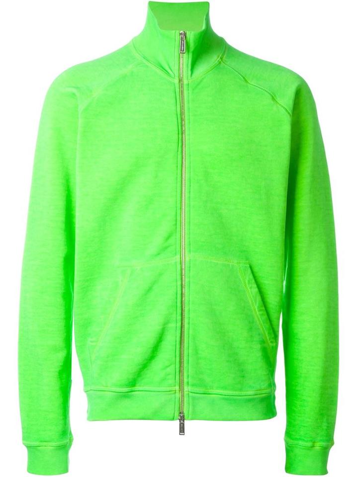 Dsquared2 Zipped Up Cardigan, Men's, Size: S, Green, Cotton