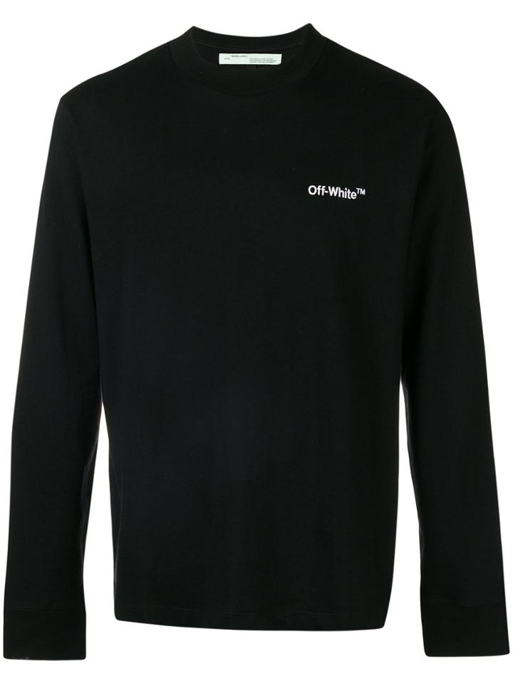 Off-white Embroidered Logo Sweatshirt - Black