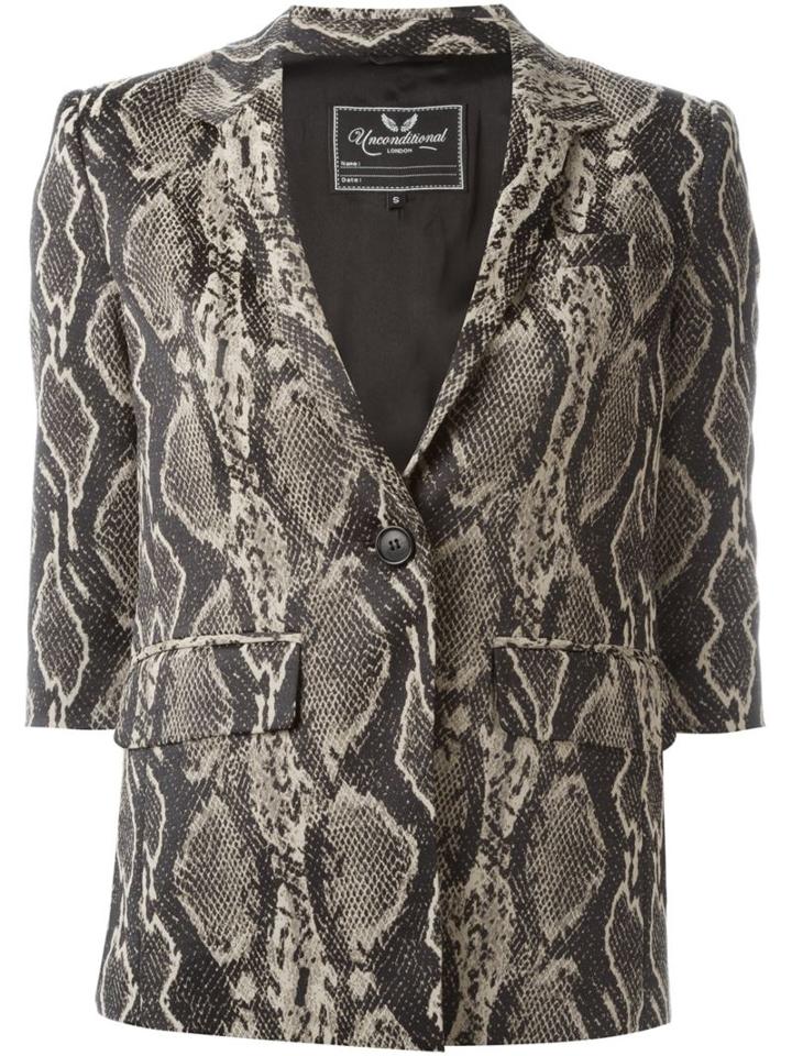 Unconditional Snakeskin Effect Jacket