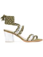 Ritch Erani Nyfc Braided Wrap Sandals - Green