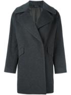 Tagliatore 'agatha' Single Breasted Coat, Women's, Size: 40, Grey, Cupro/cashmere/virgin Wool