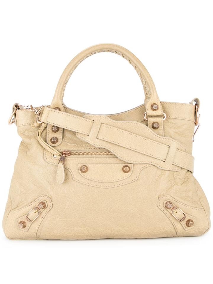 Balenciaga Vintage Giant Town 2way Hand Bag - Grey