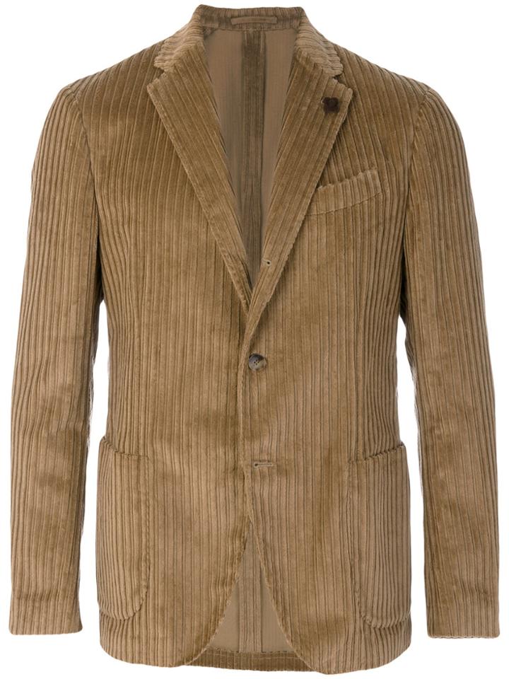 Lardini Corduroy Blazer - Nude & Neutrals