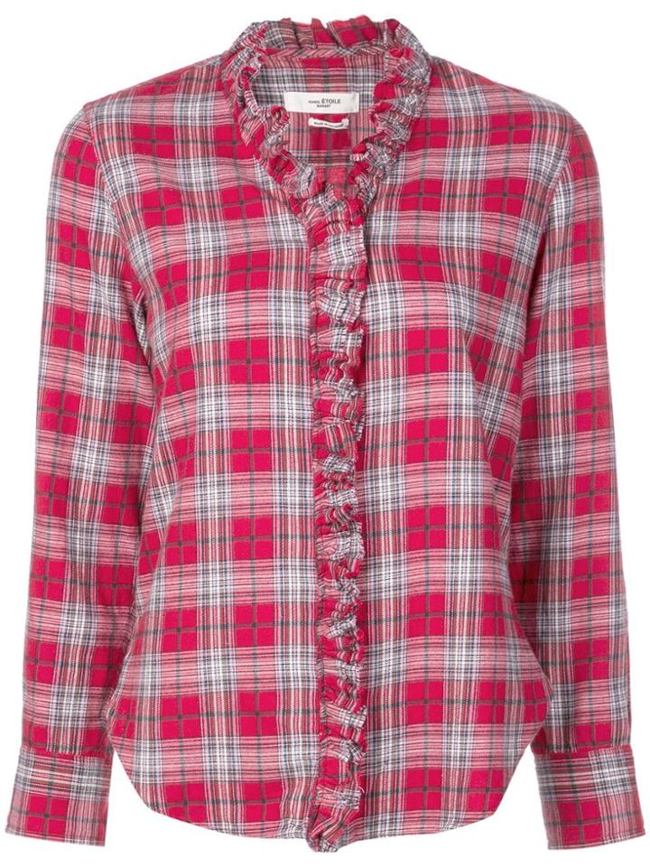 Isabel Marant Étoile Ruffled Plaid Shirt - Multicolour