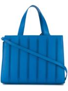 Max Mara Pleated Tote Bag, Women's, Blue